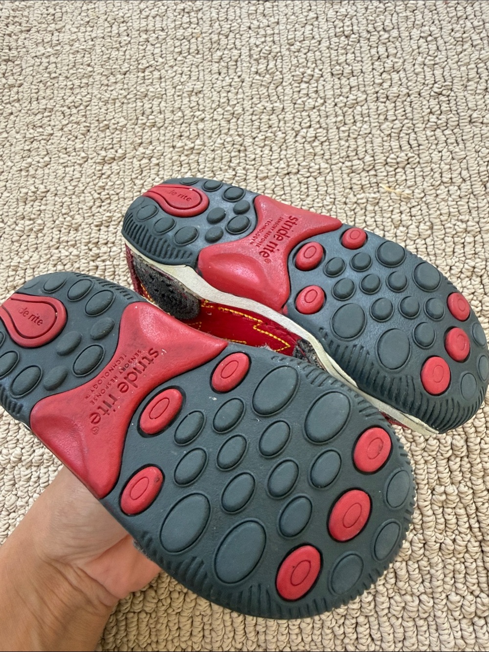 Stride Rite Red Lightning Car Velcro Kids Sneakers - Picture 4 of 7